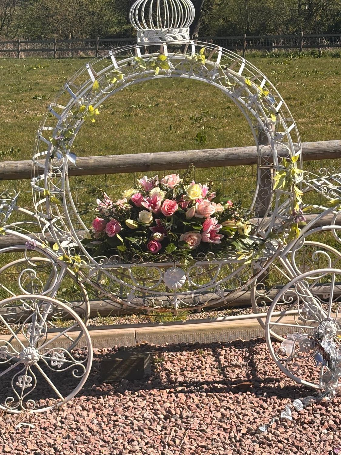 Pink Lily and Rose Double Ended Spray