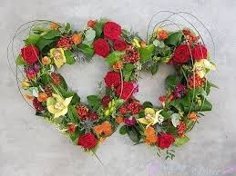 Loose Mixed Flower Entwined Heart