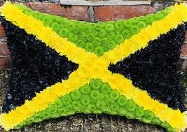 Jamaican Flag Funeral Pillow