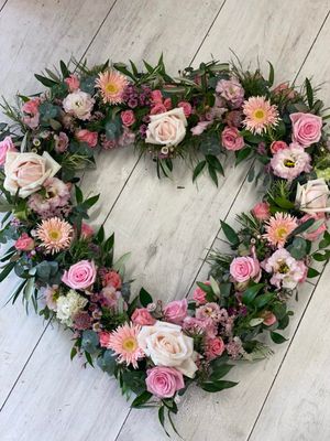 Pink Loose Open Heart