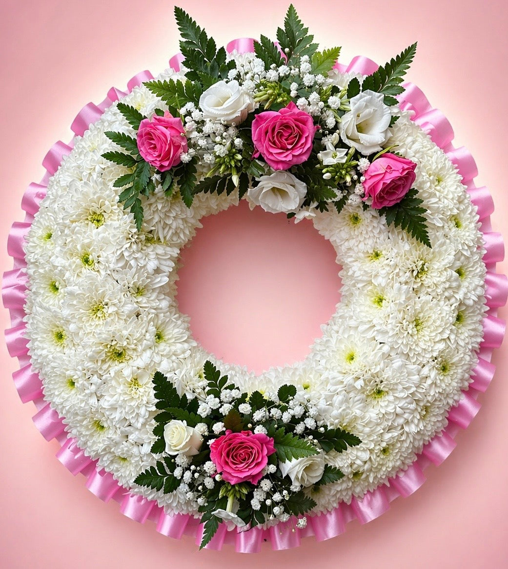 Blush and Grace based wreath