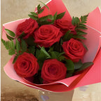 6 Red Naomi Roses